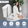 imageHOPOPRO Bidet with Single Finger Water Pressure Control Self Cleaning Hygienic Dual Nozzle FeminineRear Wash NonElectric Bidet Attachment for Toilet Seat Easy DIY Install amplt5 Min WhiteWhite