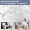 imageHOPOPRO Bidet with Single Finger Water Pressure Control Self Cleaning Hygienic Dual Nozzle FeminineRear Wash NonElectric Bidet Attachment for Toilet Seat Easy DIY Install amplt5 Min WhiteWhite