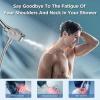 imageHOPOPRO Filtered Shower Head with Handheld Combo Dual Water Softener Shower Head with Massage High Pressure Shower Head with Filters for Hard Water Remove Chlorine Reduce Dry Itchy SkinChrome Black