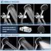 imageHOPOPRO Filtered Shower Head with Handheld Combo Dual Water Softener Shower Head with Massage High Pressure Shower Head with Filters for Hard Water Remove Chlorine Reduce Dry Itchy SkinChrome Black