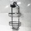 imageHOPOPRO Hanging Shower Organizer Over Head Shower Caddy Bathroom Shower Storage Rack Basket with Hooks for Sponge or Towels No Drilling ampamp Rustproof Chrome