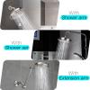imageHOPOPRO High Flow Shower Head  High Pressure Rain  7 Inch Rainfall Spray Showerhead  Toolfree 1Min Installation  Adjustable Bathroom Shower Head Replacement with Luxury Look  Brushed NickelBrushed Nickel