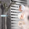imageHOPOPRO NBC News Recommended Brand Shower Hose 59 Inches Long Stainless Steel Universal Handheld Showerhead Hose with Brass Insert and Nut Easy ToolFree Installation Matte BlackBrushed Nickel