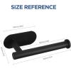 imageHOPOPRO Toilet Paper Holder Self Adhesive Premium SUS304 Stainless Steel Rustproof Toilet Roll Holder No Drilling for Bathroom Kitchen Washroom Matte BlackBlack