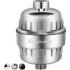 imageHOPOPRO NBC News Recommended Brand 18Stage Shower Filter  Universal Shower Head Filter for Hard Water Removes Chlorine Fluoride Heavy MetalsChrome