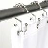 imageHOPOPRO Shower Curtain Hooks Rust Resistant Shower Curtain Rings Hooks for Bathroom Shower Curtain Rings 12 Pcs