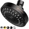 imageHOPOPRO 5Mode High Pressure Shower Head  The Washington Post NBC News Today TV Show Recommended  High Flow Fixed Showerheads 6 Inch Brushed NickelOil Rubbed Bronze