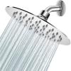 imageHOPOPRO 8 Inch Rain Showerhead High Pressure Fixed Shower Head Metal High Flow Rainfall Shower Head 304 Stainless Steel Toolfree Installation for Luxury Shower Experience