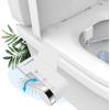 imageHOPOPRO Bidet with Single Finger Water Pressure Control Self Cleaning Hygienic Dual Nozzle FeminineRear Wash NonElectric Bidet Attachment for Toilet Seat Easy DIY Install amplt5 Min WhiteWhite