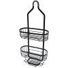 imageHOPOPRO Hanging Shower Organizer Over Head Shower Caddy Bathroom Shower Storage Rack Basket with Hooks for Sponge or Towels No Drilling ampamp Rustproof