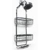 imageHOPOPRO Hanging Shower Organizer Over Head Shower Caddy Bathroom Shower Storage Rack Basket with Hooks for Sponge or Towels No Drilling ampamp Rustproof Chrome