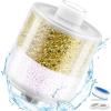 imageHOPOPRO Shower Head Filter Upgraded Shower Head Filter Replacement Cartridge 3 x Deep Water Purification Shower Filters for Removing Chlorine Fluoride Heavy Metal And Harmful Substances