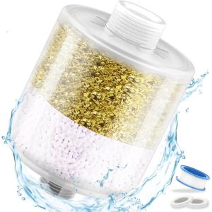 imageHOPOPRO Shower Head Filter Upgraded Shower Head Filter Replacement Cartridge 3 x Deep Water Purification Shower Filters for Removing Chlorine Fluoride Heavy Metal And Harmful Substances